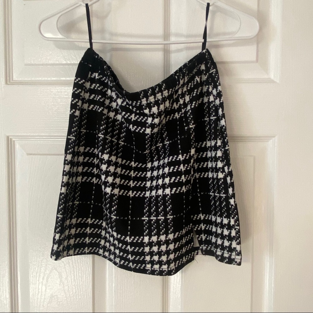 SHEIN Plaid A-line mini skirt